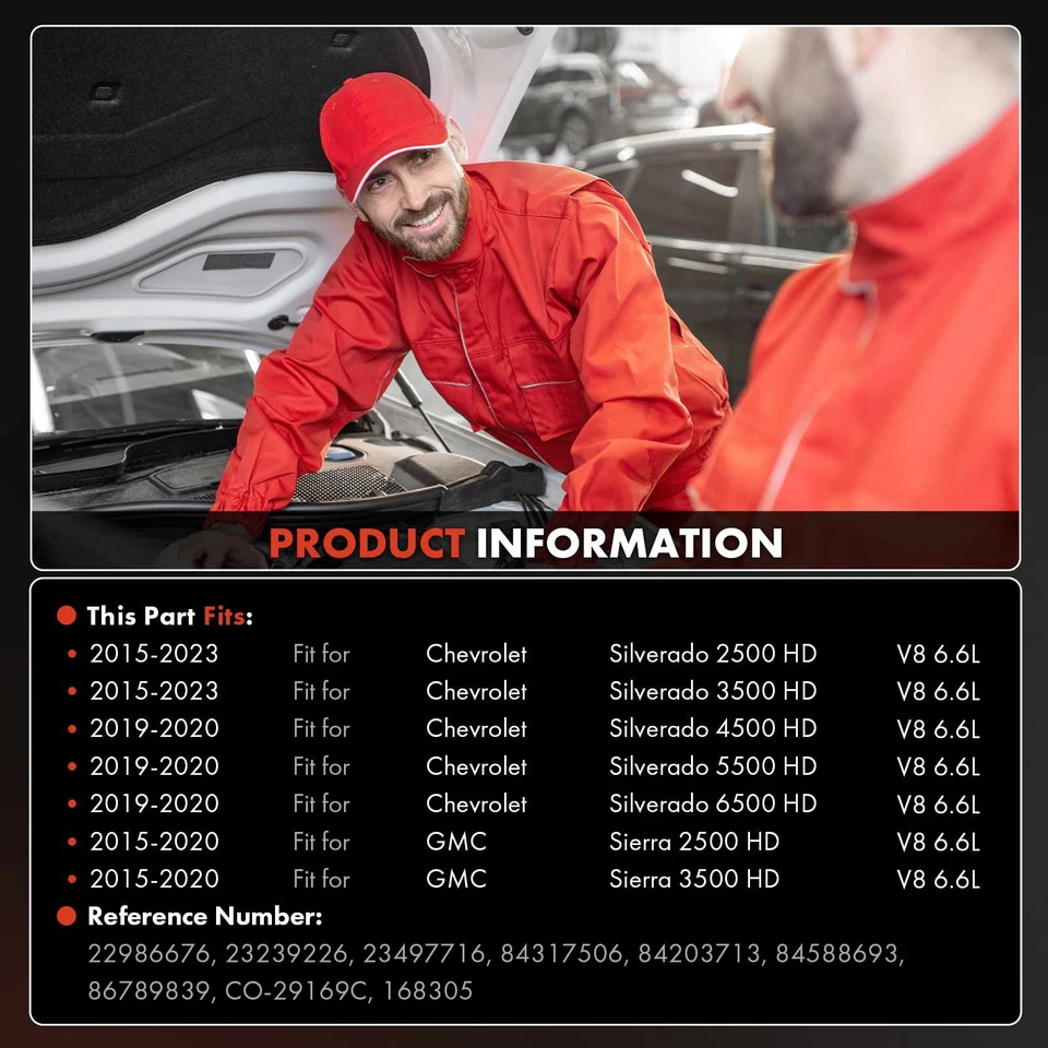 A/C Compressor w/ 7SAS17F Style for Chevy Silverado 2500 HD GMC Sierra 2500 HD - Image 2 of 4