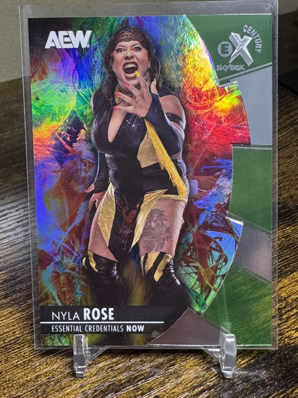 2025 AEW Metal Universe eX Century Card - Nyla Rose Green /92