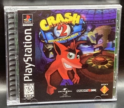 Crash Bandicoot 2: Cortex Strikes Back PS1 Lenticular Complete CIB Used Tested