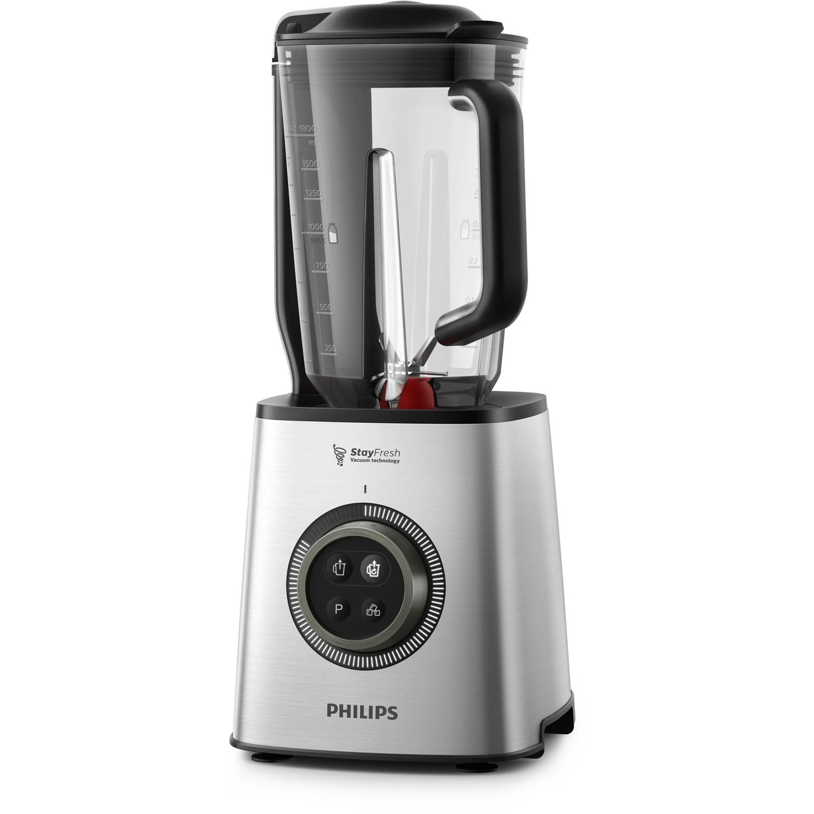 Philips Mixeur sous vide haute vitesse, 3 modes, métal, argent (HR3752/00R1)