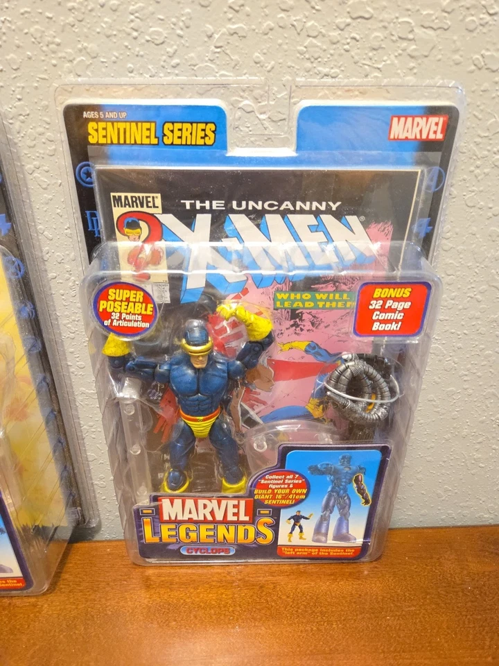 Marvel Legends Sentinel Series 2005 lote de 2 - Mystique/Cyclops nuevo en caja casi como nuevo Foto 3 de 4