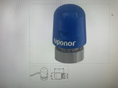 Uponor Vario S Thermoantrieb Edelstahlv. NC 230V NC FT30x1,5 1013006