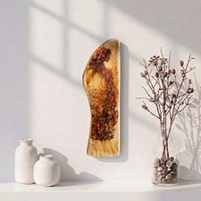 Handcrafted Pagan Altar Decor Reclaimed Pine Narrow Wall Hanging 27cm