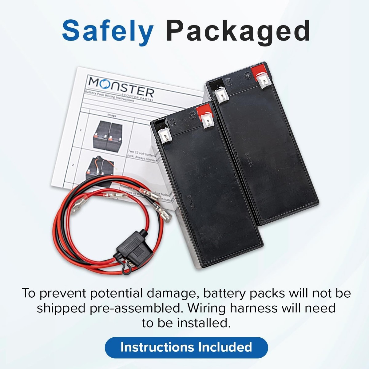 Premium 24 Volt 7 Ah Battery Pack for Razor Ground Force Drifter