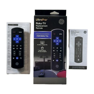 GE UltraPro Roku TV Remote 66814 Replacement Wireless Remote Open Box