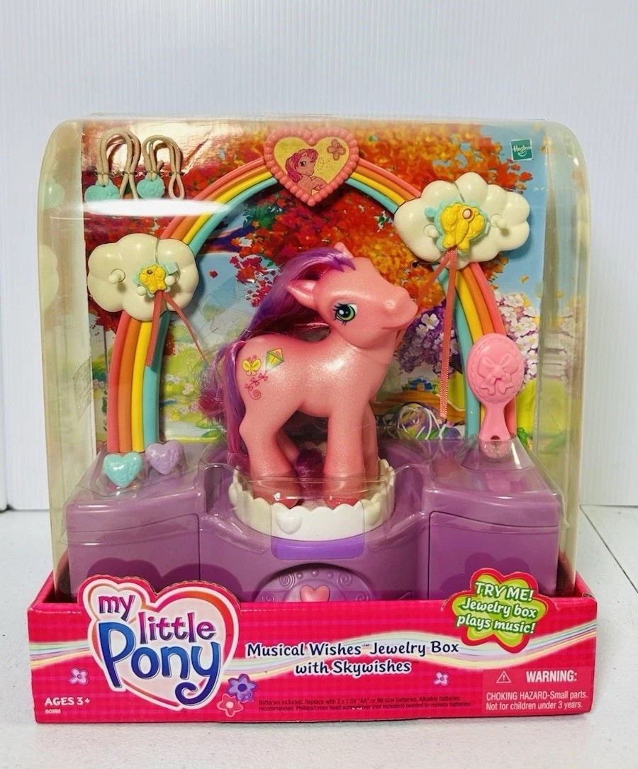 My Little Pony G3 Musical Wishes Jewelry box with Skywishes 2004
