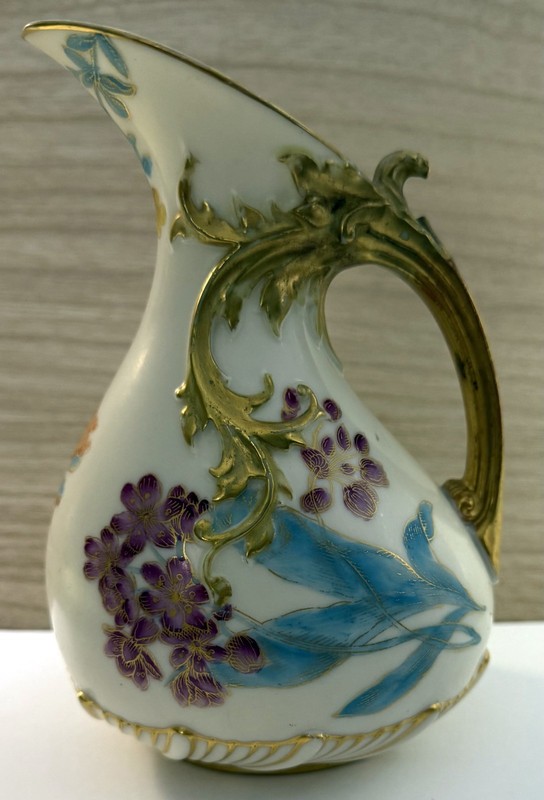 Royal Worcester Blush Ivory Ars Nouveau Style Jug Creamer Model # 1439