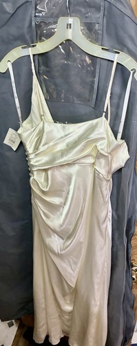 David's Bridal Ivory Draped Formal Ruched Wedding Dress Bridal Gown Size 16W