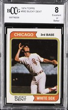 1974 TOPPS #582 BUCKY DENT BCCG 8