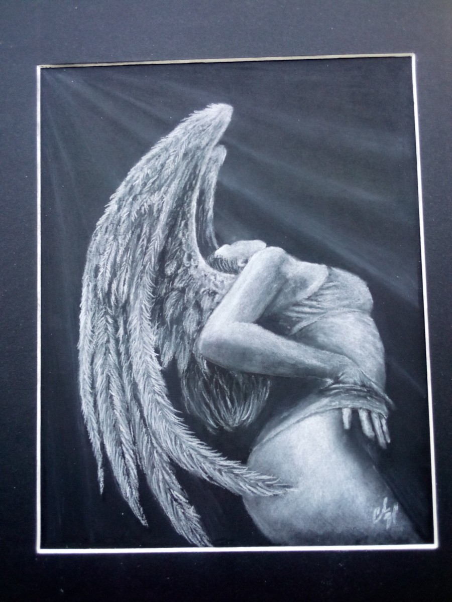 絵画 Light and Fallen Angel 絵画 Light and Fallen Angel 殉教と罪、蛇が彼の足元に襲うよう