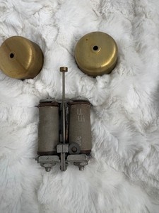 VTG Western Electric ITT Telephone Phone Polished Brass Ringer Bells Parts