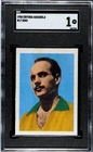 1958 Editora Aquarela LTDA Brasil Campeao Mundial de Futebol Soccer Black Number Perforated Dino #17 SGC 1