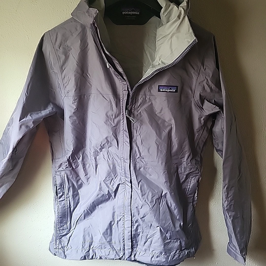 Patagonia Worn Wear Windbreaker Jacket Women’s Grey Purple Small ActiveWear