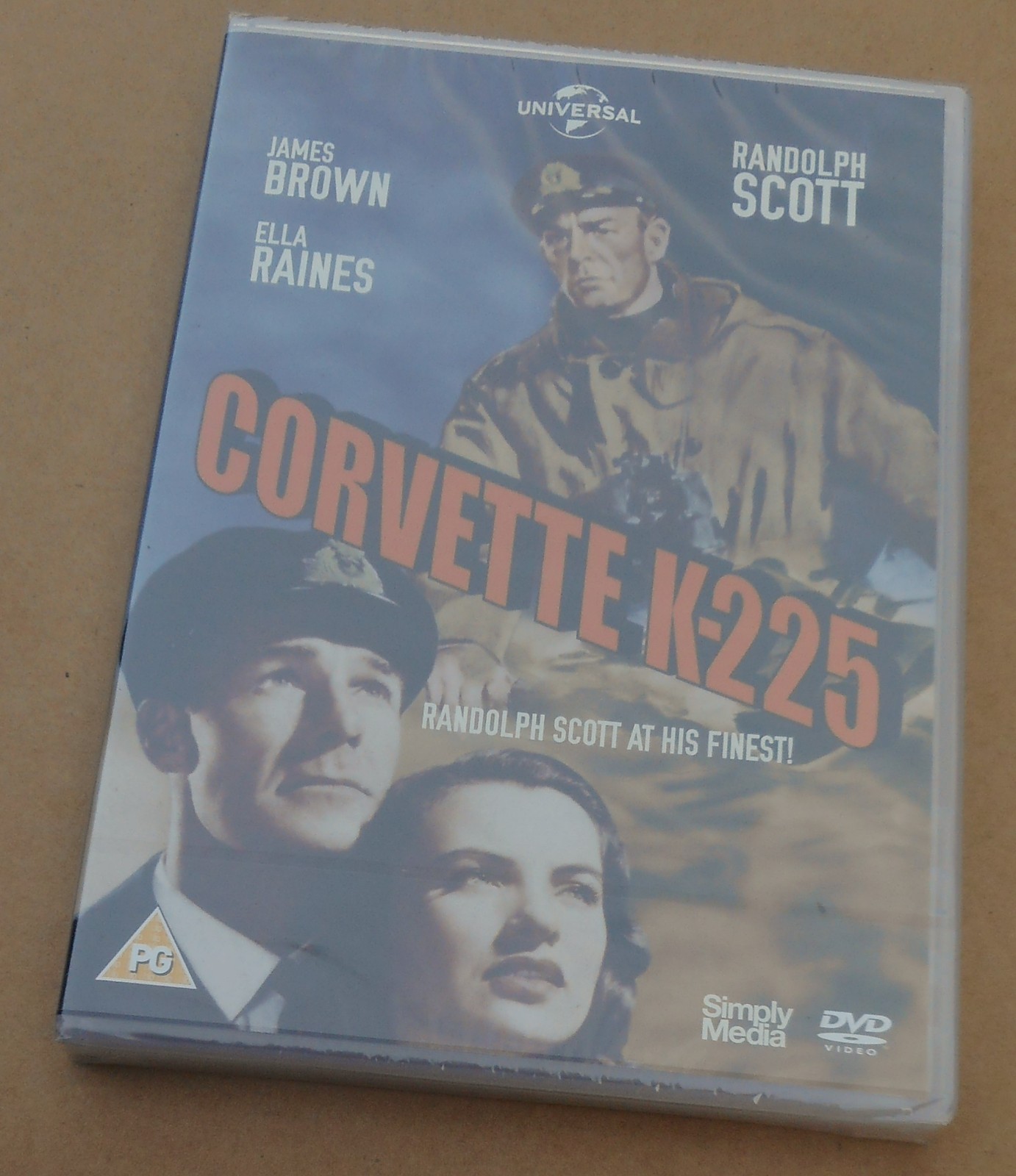 Corvette K-225 (James Brown, Randolph Scott 1943 Film Unopened DVD Ex