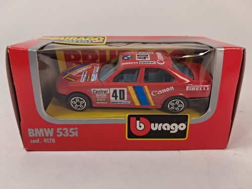 Voiture Miniature Bburago BMW 535i Rallye échelle 1:43 - Modèle Ancien Des Années 80, Neuf En Boîte