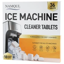Ice Maker Cleaning Tablets – Descaler & Cleaner – 36 Tablets – Universal for All