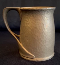 Classic Liberty Style Arts And Crafts Pewter Tankard After Oliver Baker c.1910 