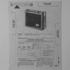 Roland Model 61-482 Portable AM Radio Receiver - SAMS Photofact ? 1960 - New