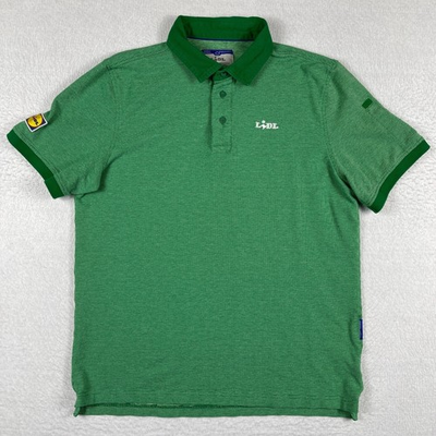 #ad #ad Lidl Polo Shirt Mens Large Green Organic Work Grocery Store Employee Job $11.16