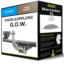 Abnehmbare Anhängerkupplung für MERCEDES SL 03.1989-10.2001 Typ R129 G.D.W. NEU Abnehmbare Anhängerkupplung für MERCEDES SL 03.1989-10.2001 Typ R129 G.D.W. NEU
