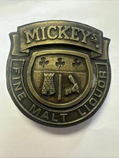 Mickey's Fine Malt Liquor Bergamot Brass Works Belt Buckle