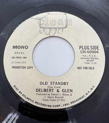 DELBERT & GLEN {Pop Rock 45}  Old Standby / Everyday's A Holiday  hear ~ PROMO