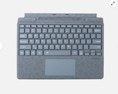 Zoof Keyboard Microsoft Surface Pro 8/9/10/11/X/Copilot+ Ice Blue Backlit
