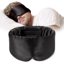 Silk Sleep Mask Soft Pressureless: 100 Mulberry Silk for Eye Skin Anti Wrink...