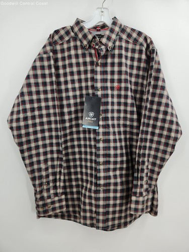 NWT Ariat Men's Pro Karter Straight Classic Long Sleeve Shirt - Size M