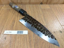 Japanese Chef's Kitchen Knife DEBA Vintage BLACK OLD from Japan 180/335mm LL753