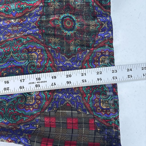 Vintage Yves St Clair Womens Button Up Top 6P Semi Sheer Stripe Paisley Career - Picture 7 of 10