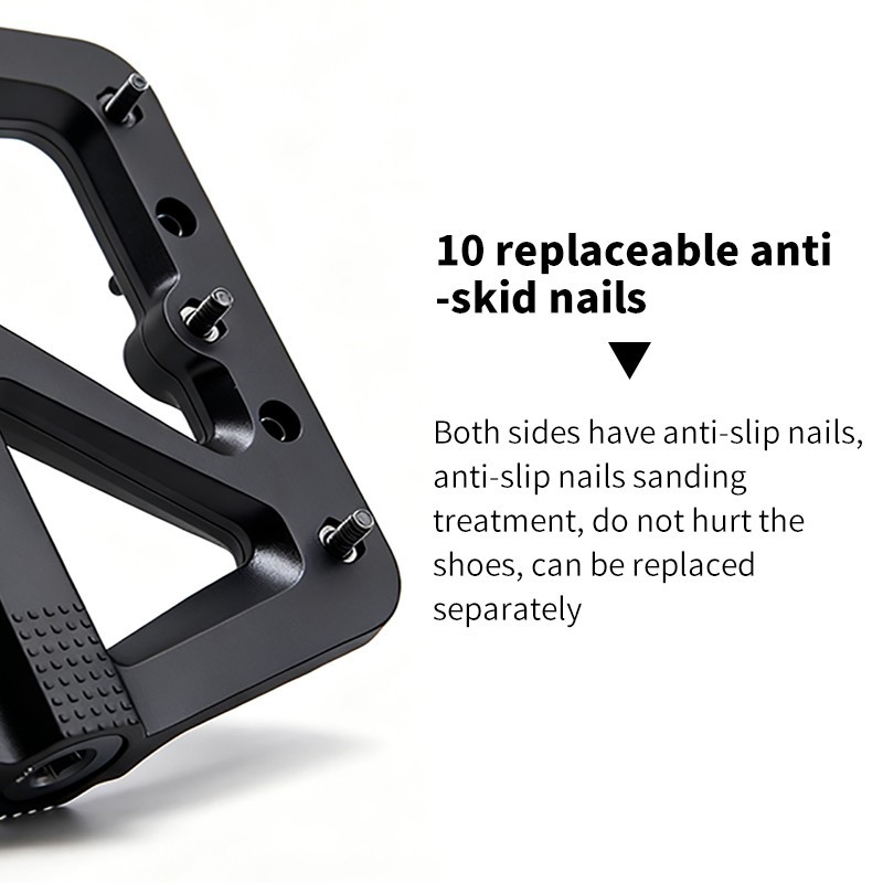 KOOTU Super Grip Mountain bike pedals, 9/16 standard , replaceable nails design