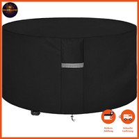 GartenmöBel Abdeckung Wasserdicht Uv-BestäNdig SchutzhüLle Ø128X71Cm Schwarz