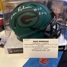 Dave Robinson Signed Packers Rave Mini Helmet W/ HOF 2013