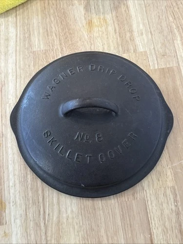 Vintage Wagner Ware 1068 Drip Drop No 8 Skillet Lid Cast Iron LID ONLY