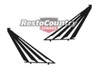<!--F#f_0-->Holden Commodore Quarter Venetian Blind Pair VN Sedan FAN TYPE Black sun shade<!--F/-->
