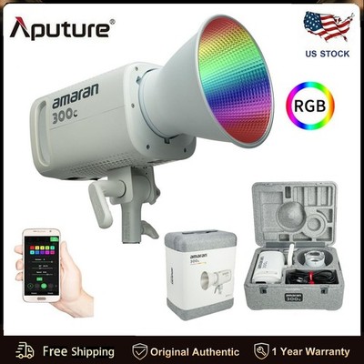 Aputure Amaran 300c RGBWW COB Video Light Bowen Mount White for Photography
