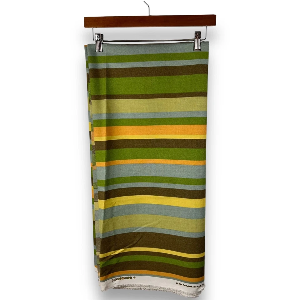 Tela de tapicería Robert Allen a rayas de sarga de algodón decoración del hogar 2,75 yardas 56 W Foto 2 de 4