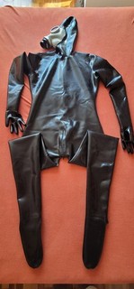Latexanzug Gummi Rubber Latex Heavy Rubber Catsuit Gr. L