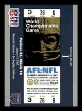 1990-91 Pro Set Super Bowl XXV Silver Anniversary #1 SB I Ticket