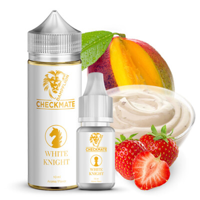 DampfLion - Checkmate White Knight - 10ml Longfill Aroma in 120ml Flasche