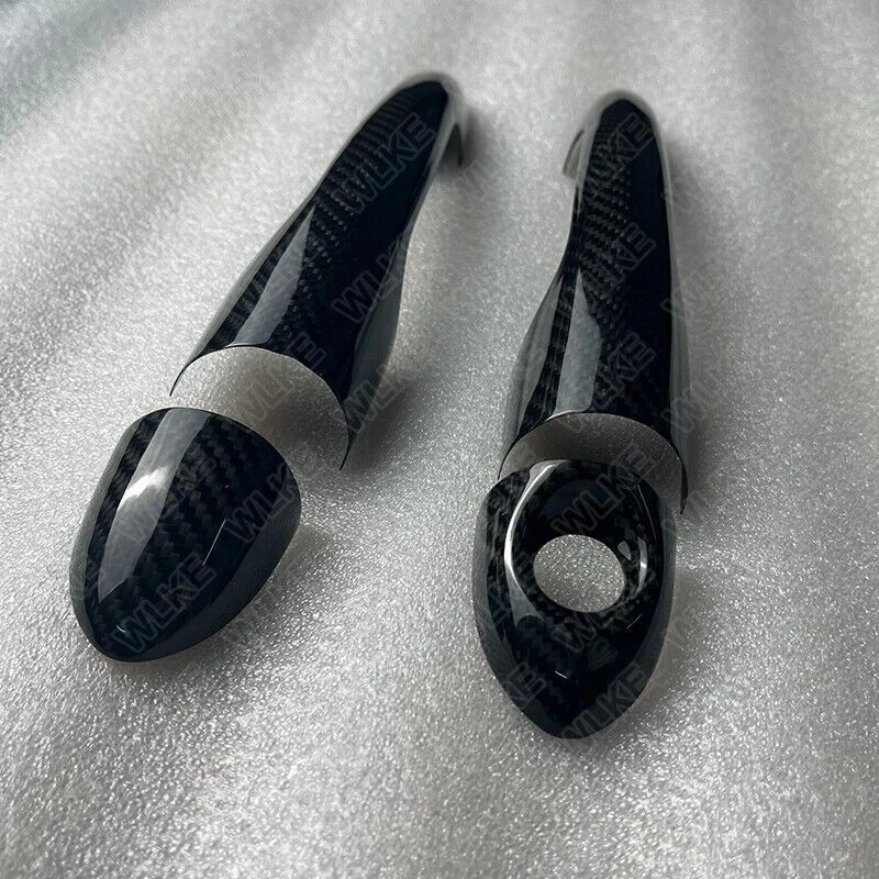 DRY Carbon Fiber Outer Door Handle Cover Trim for Alfa Romeo Giulietta 2012-2021 - Image 3 of 4