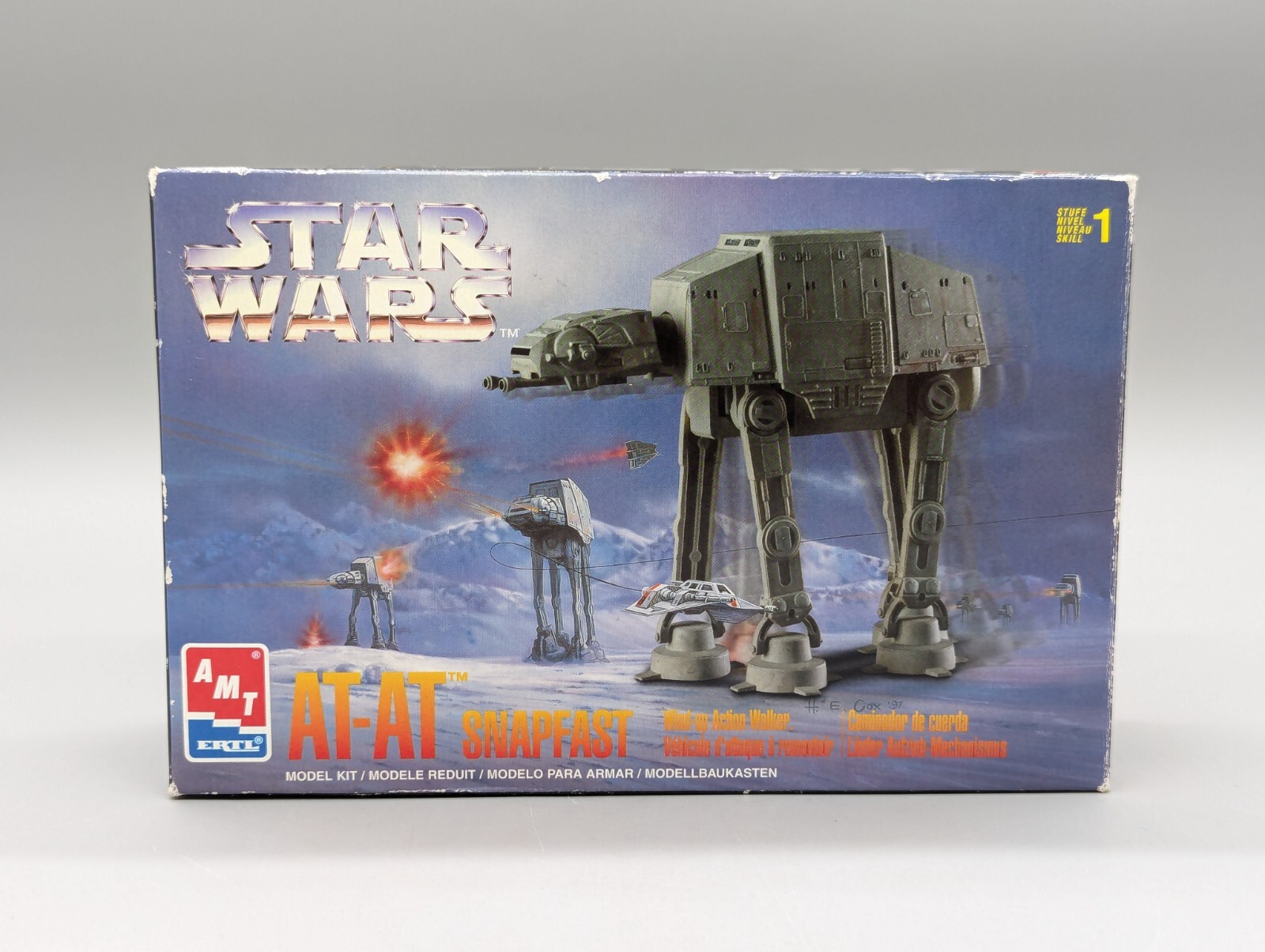 AMT Ertl Star Wars AT-AT Walker Snapfast Wind-Up Model Kit Complete Sealed