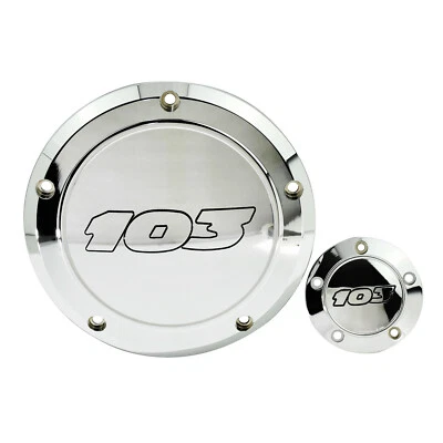 103 Chrome Derby Timing Timer Couverture Pour Harley Dyna 99-17 Touring 99-15 - Photo 1/4
