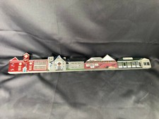 Wood handpainted art shelf sitter 23" Dublin Harford Co. MD School Market Church