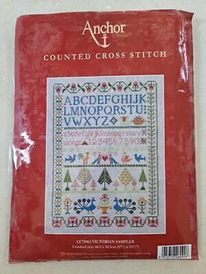 Anchor Victorian Sampler gezählt Kreuzstich Kit (14 Stück) CC78962 Neu 