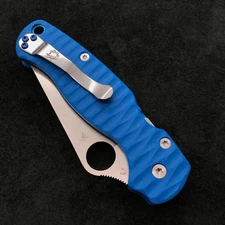 Spyderco Paramilitary 2 C81GP2 w/ Custom Blue G10 Anso Style Scales NEW