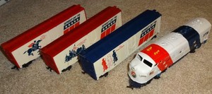 tyco bicentennial train set