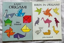 JOHN MONTROLL : 2 x książki origami ~ Easy Origami & Birds in Origami 