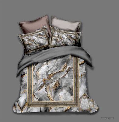 3D Geometrie Marmor Textur Muster Quilt Cover Set Bettwäsche Sets Kissenbezüg...